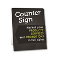 PVC Counter Sign w/Easel-back